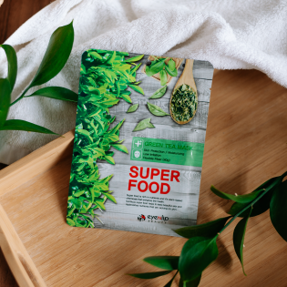 Тканевая для лица маска Зеленый чай EYENLIP Super Food Mask - Green Tea 23 мл